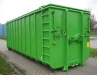 KTK, volumecontainer inclusief dubbel draaiende afsluitklep, elektrisch hydraulisch bediend d.m.v. seperate aggregaat